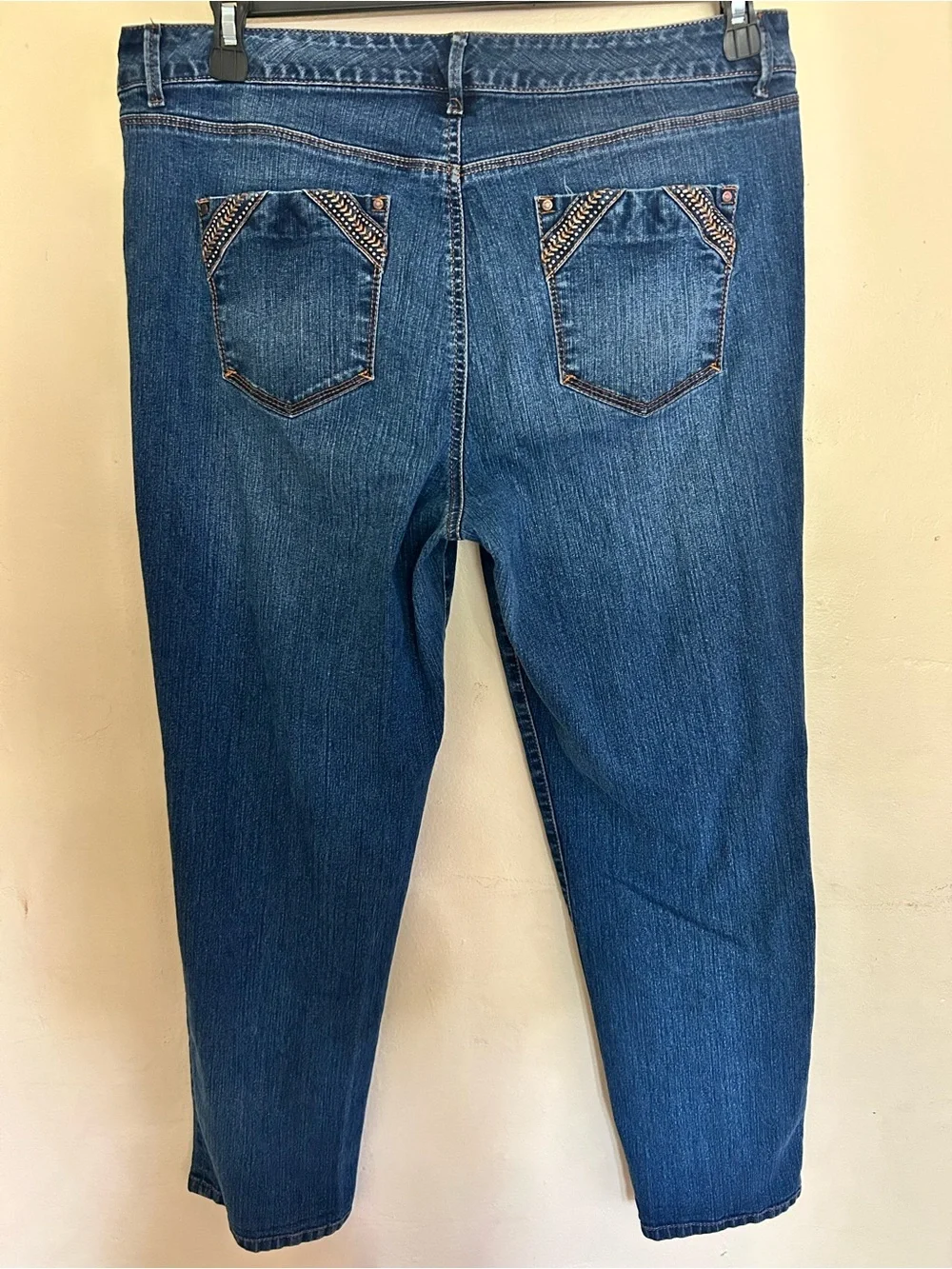 Gloria Vanderbilt Dark Blue Cropped Women's Jeans